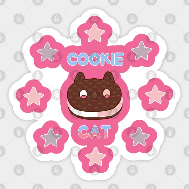 Cookie Cat Sticker by AshAroha